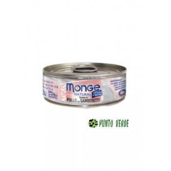 MONGE CAT NATURAL POLLO & GAMBERETTI GR. 80